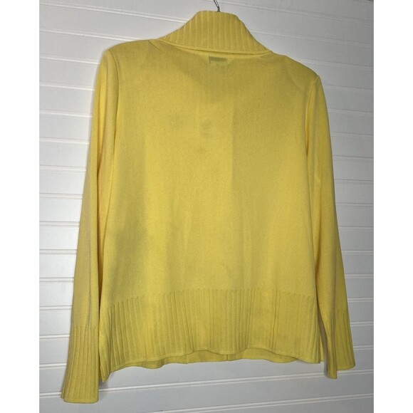 Exclusively Misook- Match Cardigan Sweater Set Santana Knit Yellow Medium - Picture 10 of 16